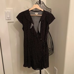 Garage Poka Dot Wrap Dress